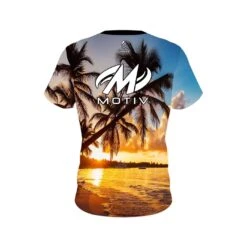 Motiv Sunset Palm Trees CoolWick Bowling Jersey 7 Motiv Sunset Palm Trees CoolWick Bowling Jersey -Bowler Smart Shop Jersey BACK Palm Tree Sunset mtiv scaled 1 scaled 1