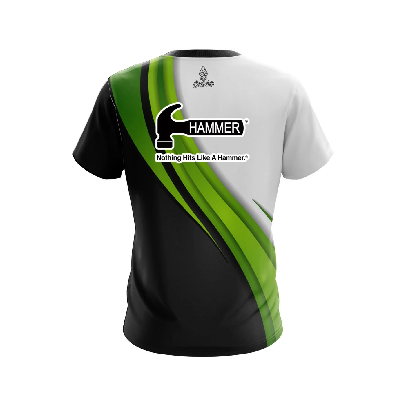 Hammer Green Flutter CoolWick Bowling Jersey 4 Hammer Green Flutter CoolWick Bowling Jersey - Image 2