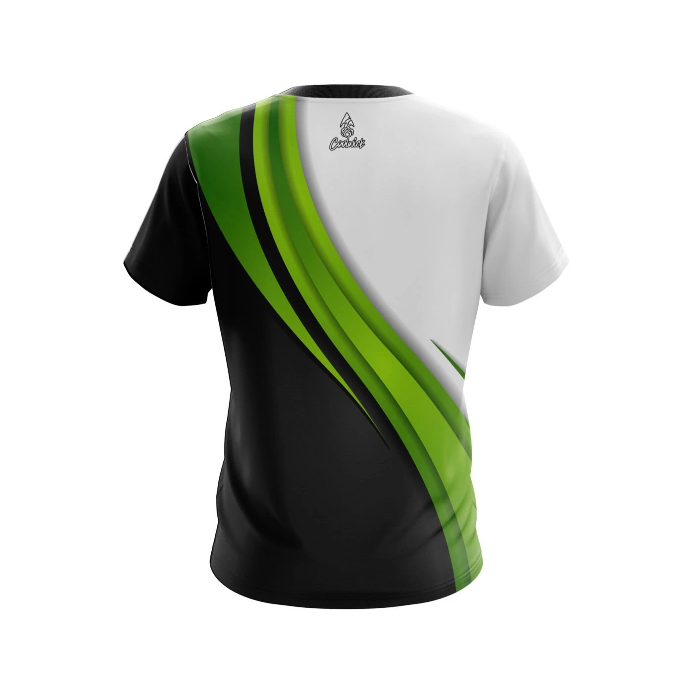 Plain Green Flutter CoolWick Bowling Jersey 4 Plain Green Flutter CoolWick Bowling Jersey - Image 2
