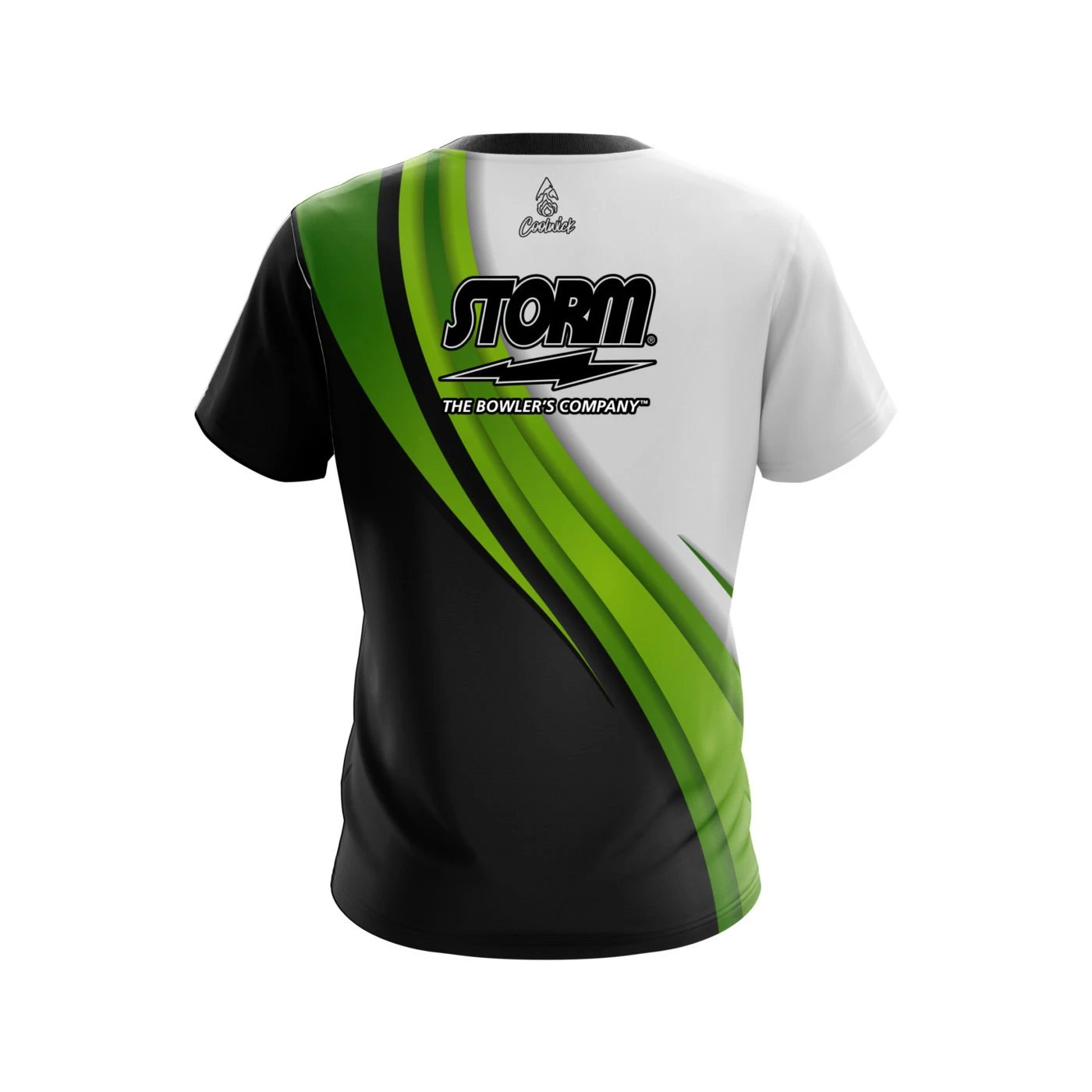 Storm Green Flutter CoolWick Bowling Jersey 4 Storm Green Flutter CoolWick Bowling Jersey - Image 2