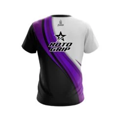 Roto Grip Purple Flutter CoolWick Bowling Jersey -Bowler Smart Shop Jersey BACK Halfsies Purple copyroto scaled 1 scaled 1