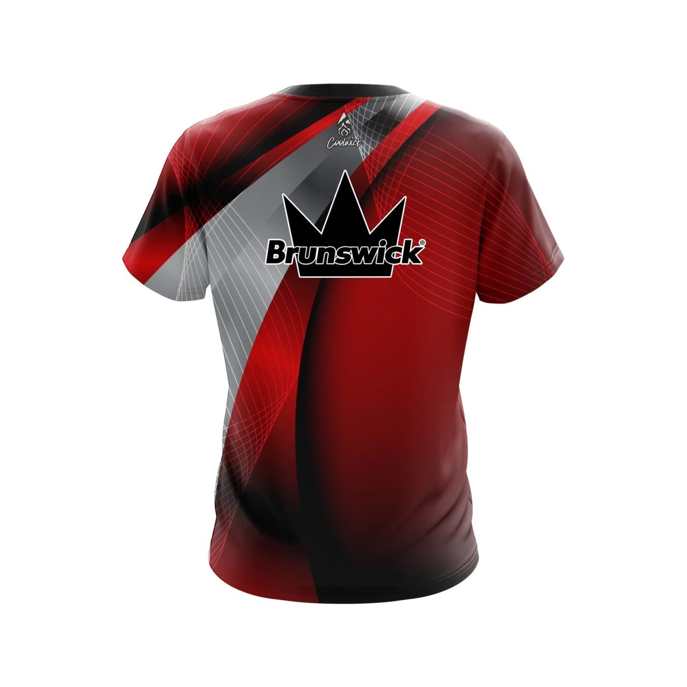 Brunswick Red Oblique CoolWick Bowling Jersey 4 Brunswick Red Oblique CoolWick Bowling Jersey - Image 2