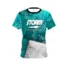 Storm Teal Grungey CoolWick Bowling Jersey 2 Storm Teal Grungey CoolWick Bowling Jersey -Bowler Smart Shop Jersey FRONT Teal Grungey storm scaled 1 scaled 1