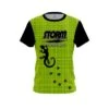 Storm Lime Plaid Gecko CoolWick Bowling Jersey