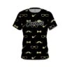 Signature Black Gold Mustache CoolWick Bowling Jersey -Bowler Smart Shop Jersey FRONT Mustache Gold Black colored copycoolwick scaled 1 scaled 1