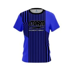Storm Blue Slain CoolWick Bowling Jersey