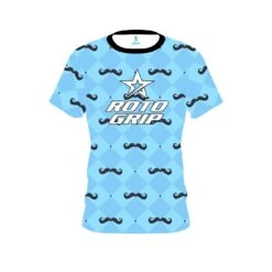 Roto Grip Baby Blue Mustache CoolWick Bowling Jersey