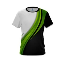 Plain Green Flutter CoolWick Bowling Jersey