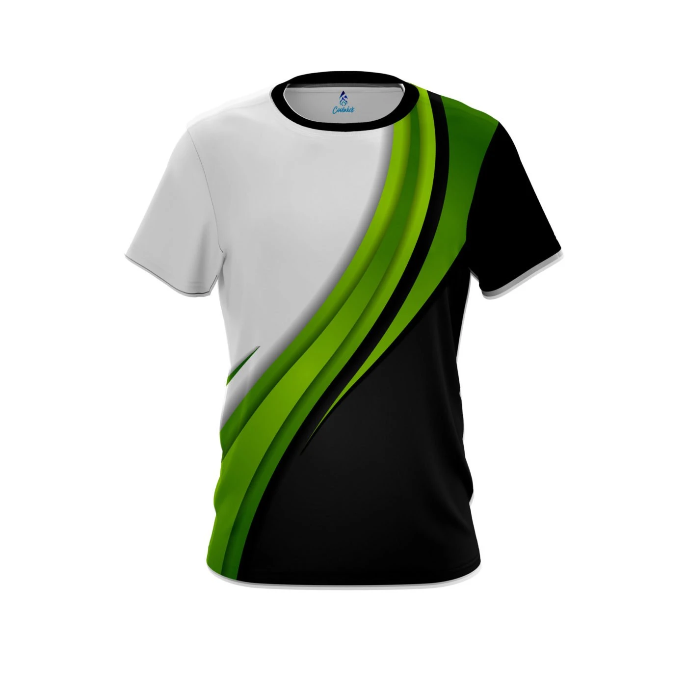 Plain Green Flutter CoolWick Bowling Jersey 3 Plain Green Flutter CoolWick Bowling Jersey