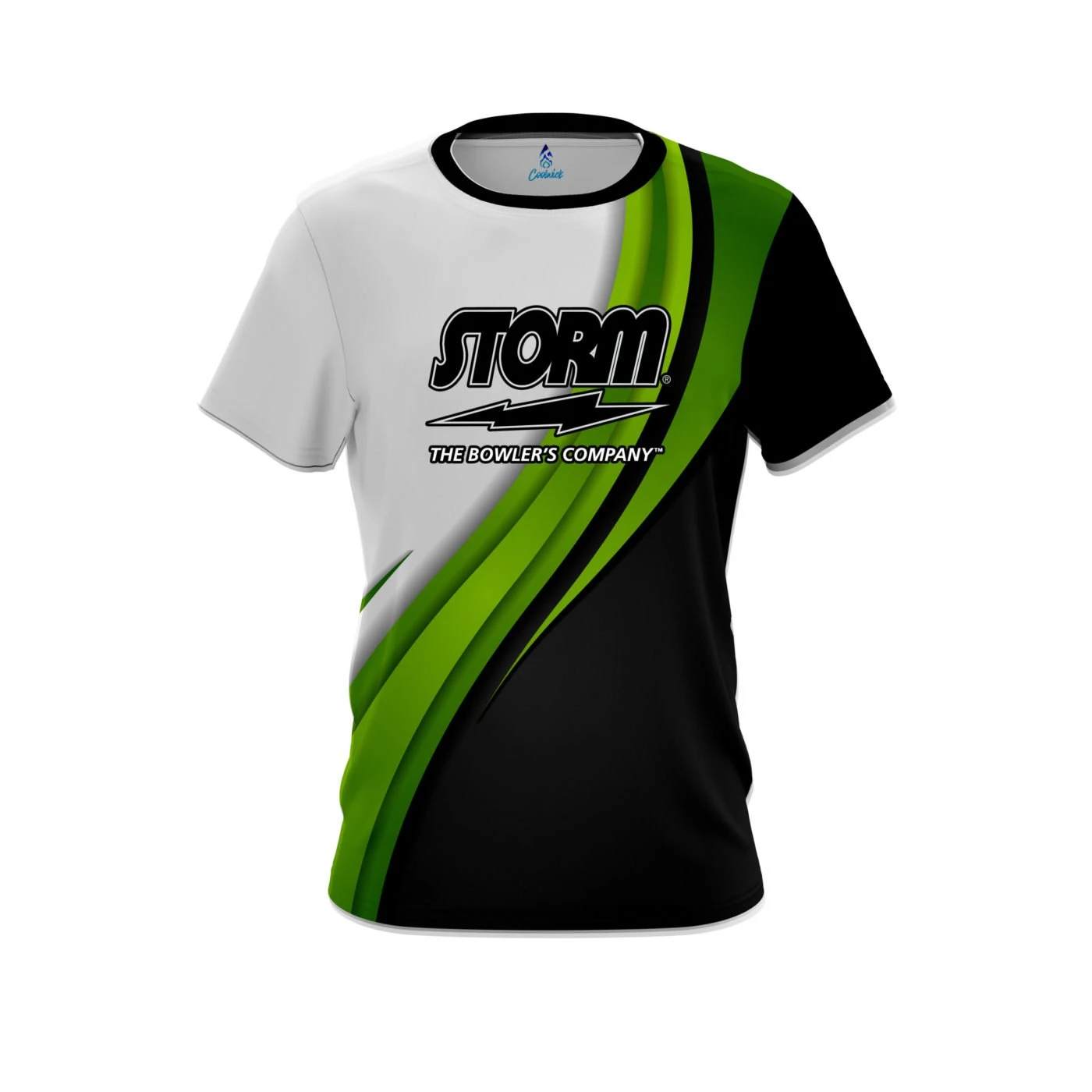 Storm Green Flutter CoolWick Bowling Jersey 3 Storm Green Flutter CoolWick Bowling Jersey