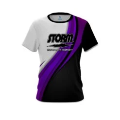 Storm Purple Flutter CoolWick Bowling Jersey