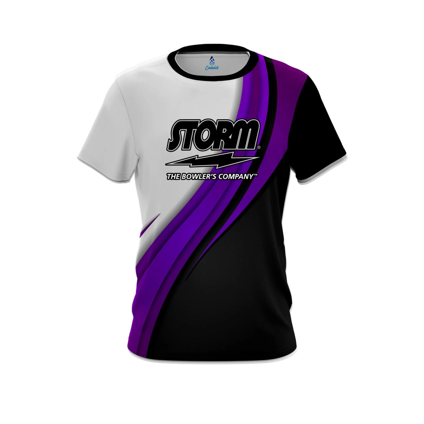 Storm Purple Flutter CoolWick Bowling Jersey 3 Storm Purple Flutter CoolWick Bowling Jersey