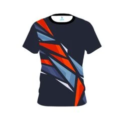 Plain Navy Sport CoolWick Bowling Jersey