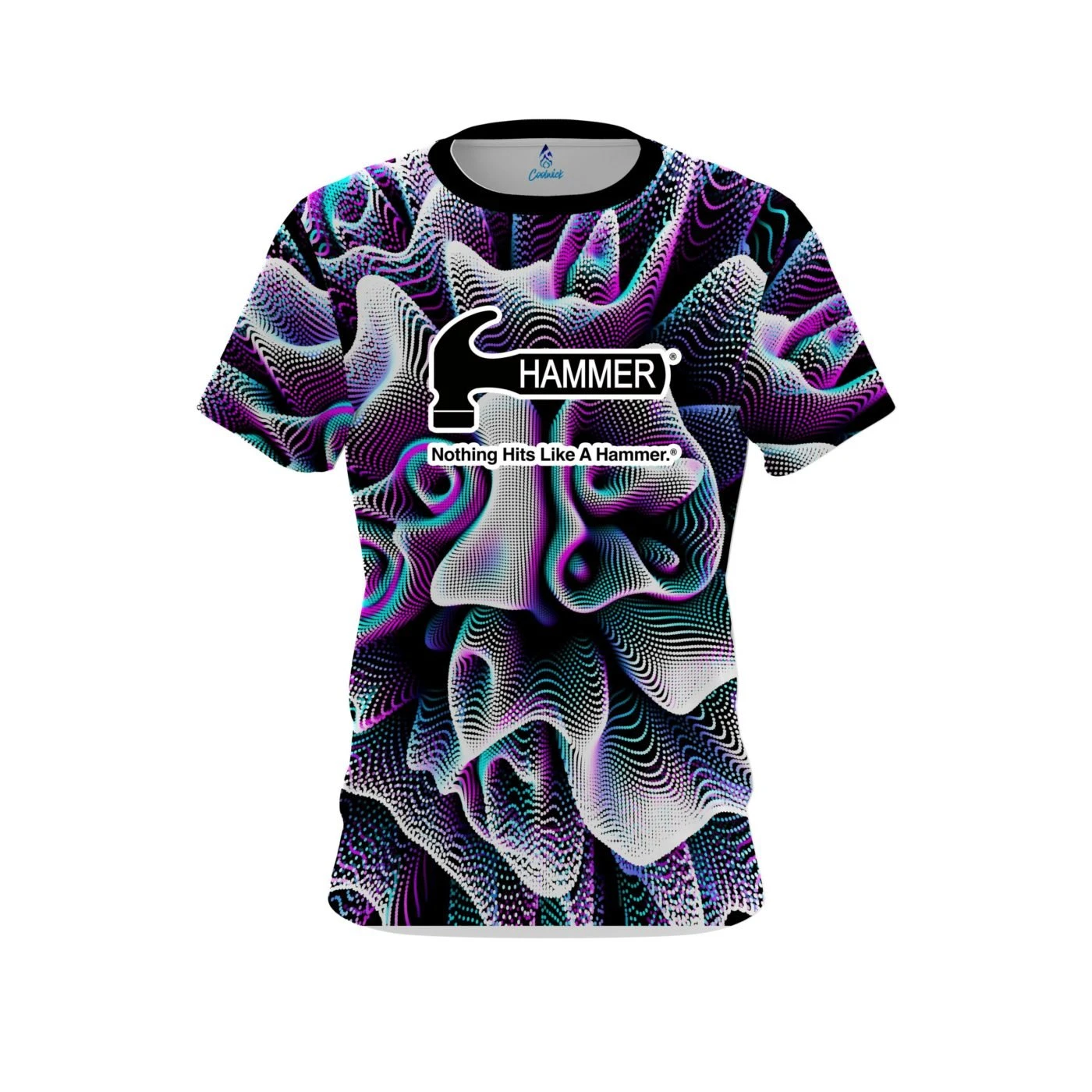 Hammer Black White Hallucinate CoolWick Bowling Jersey 3 Hammer Black White Hallucinate CoolWick Bowling Jersey