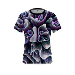 Plain Black White Hallucinate CoolWick Bowling Jersey