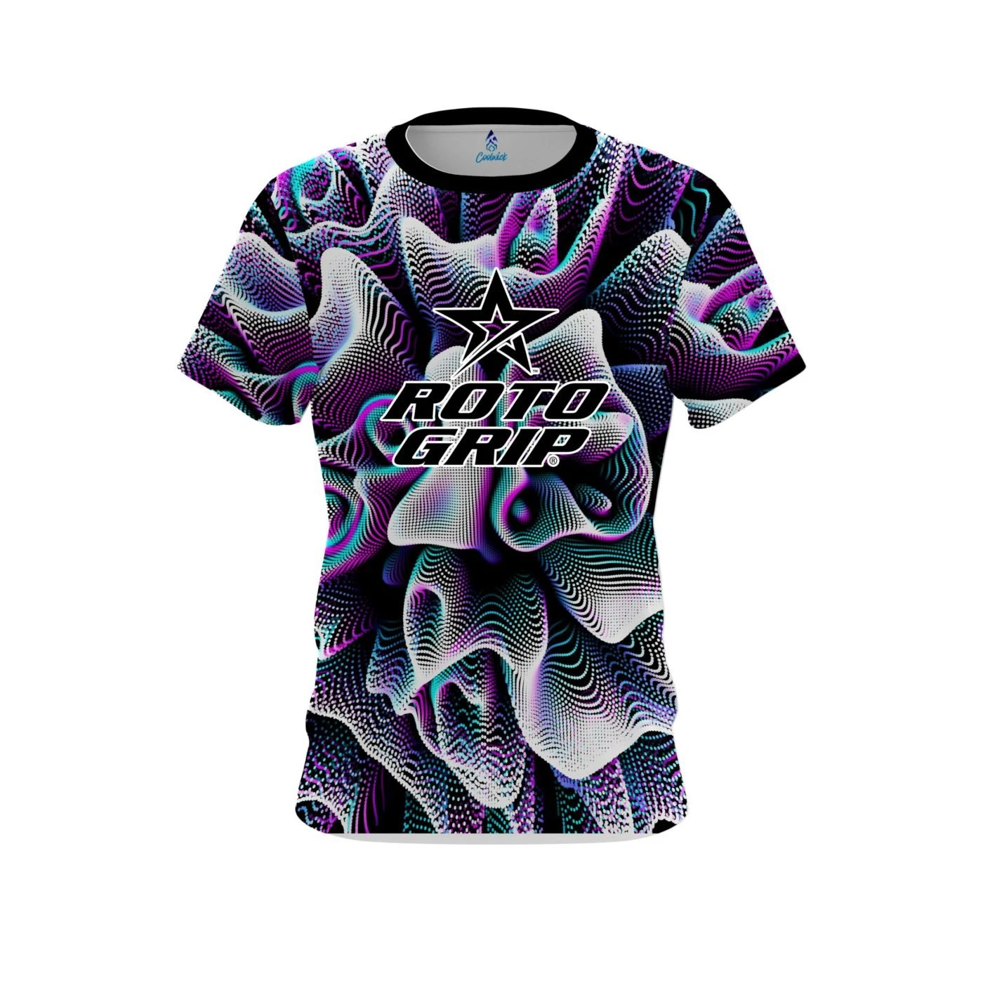 Roto Grip Black White Hallucinate CoolWick Bowling Jersey 3 Roto Grip Black White Hallucinate CoolWick Bowling Jersey