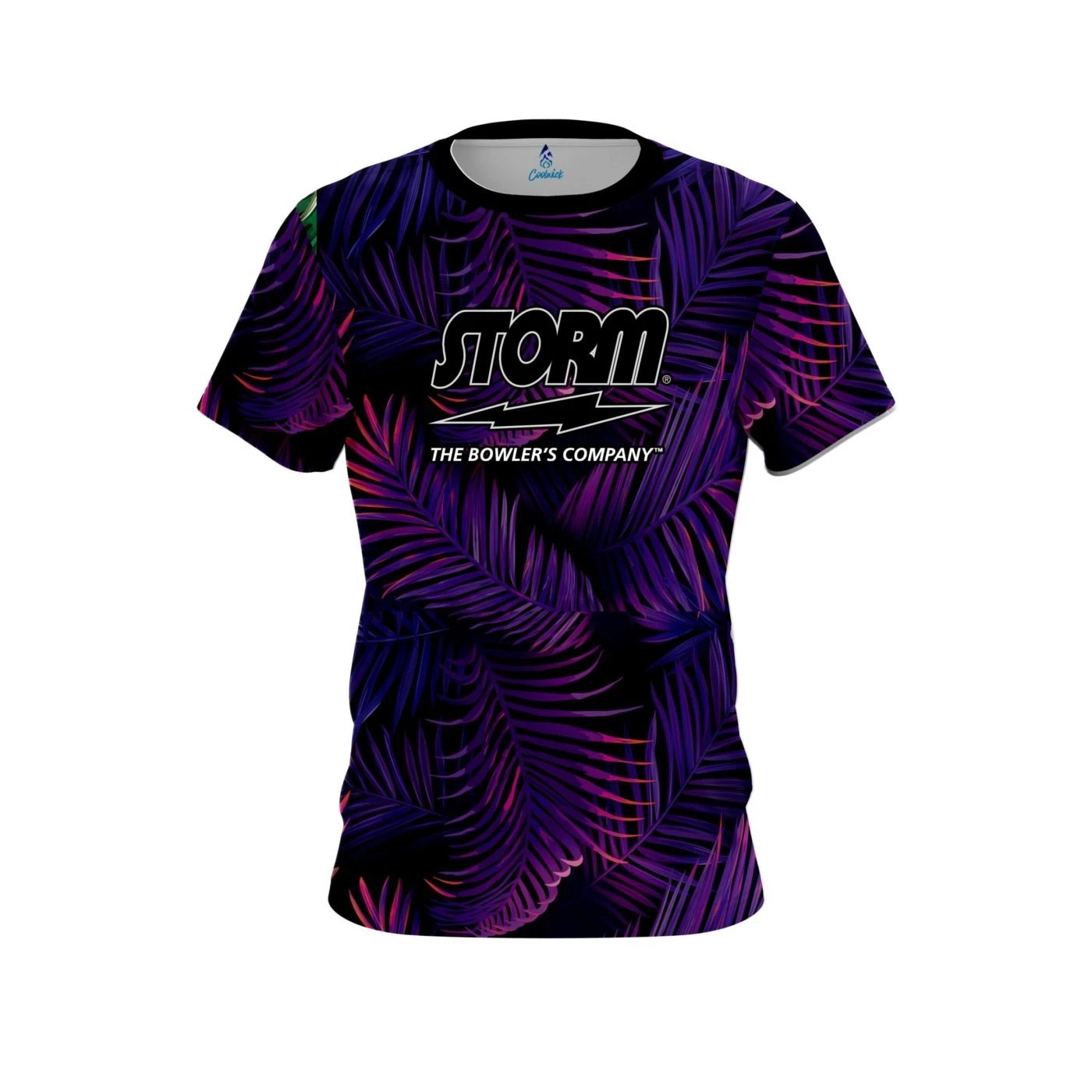 Storm Purple Jungle CoolWick Bowling Jersey 3 Storm Purple Jungle CoolWick Bowling Jersey