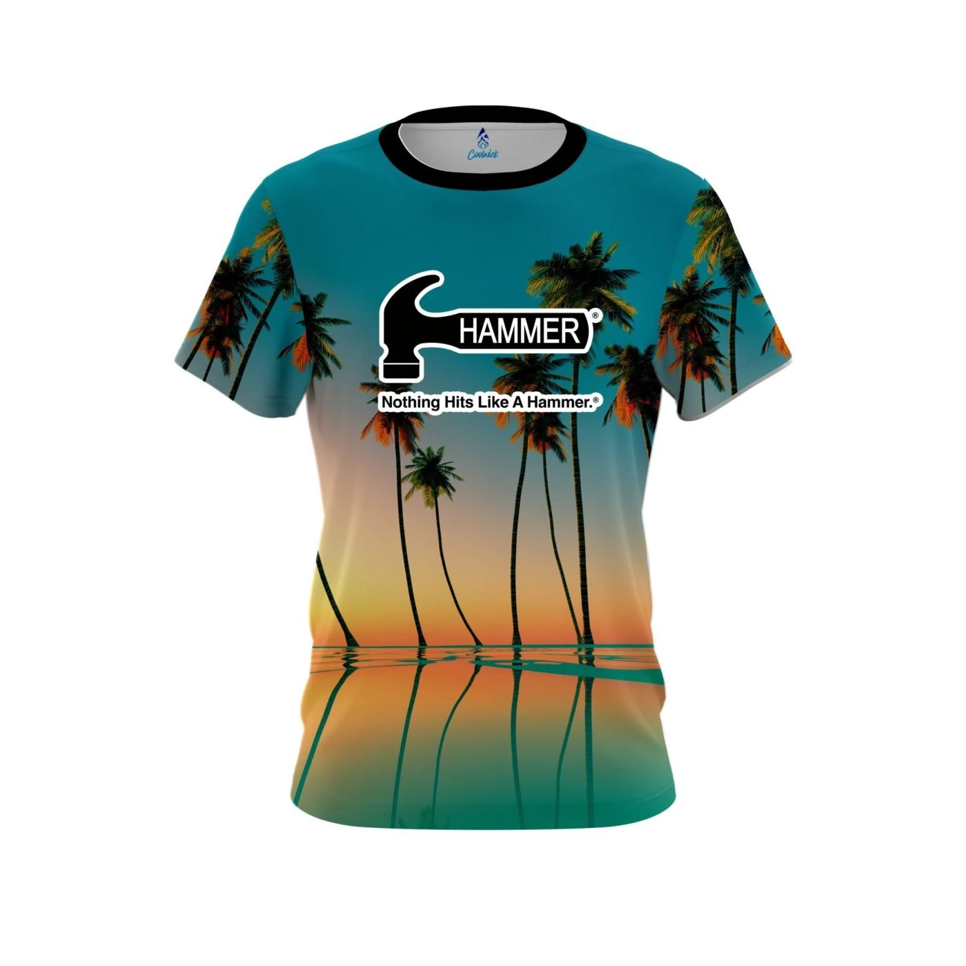 Hammer Reflection Palm Trees CoolWick Bowling Jersey 3 Hammer Reflection Palm Trees CoolWick Bowling Jersey