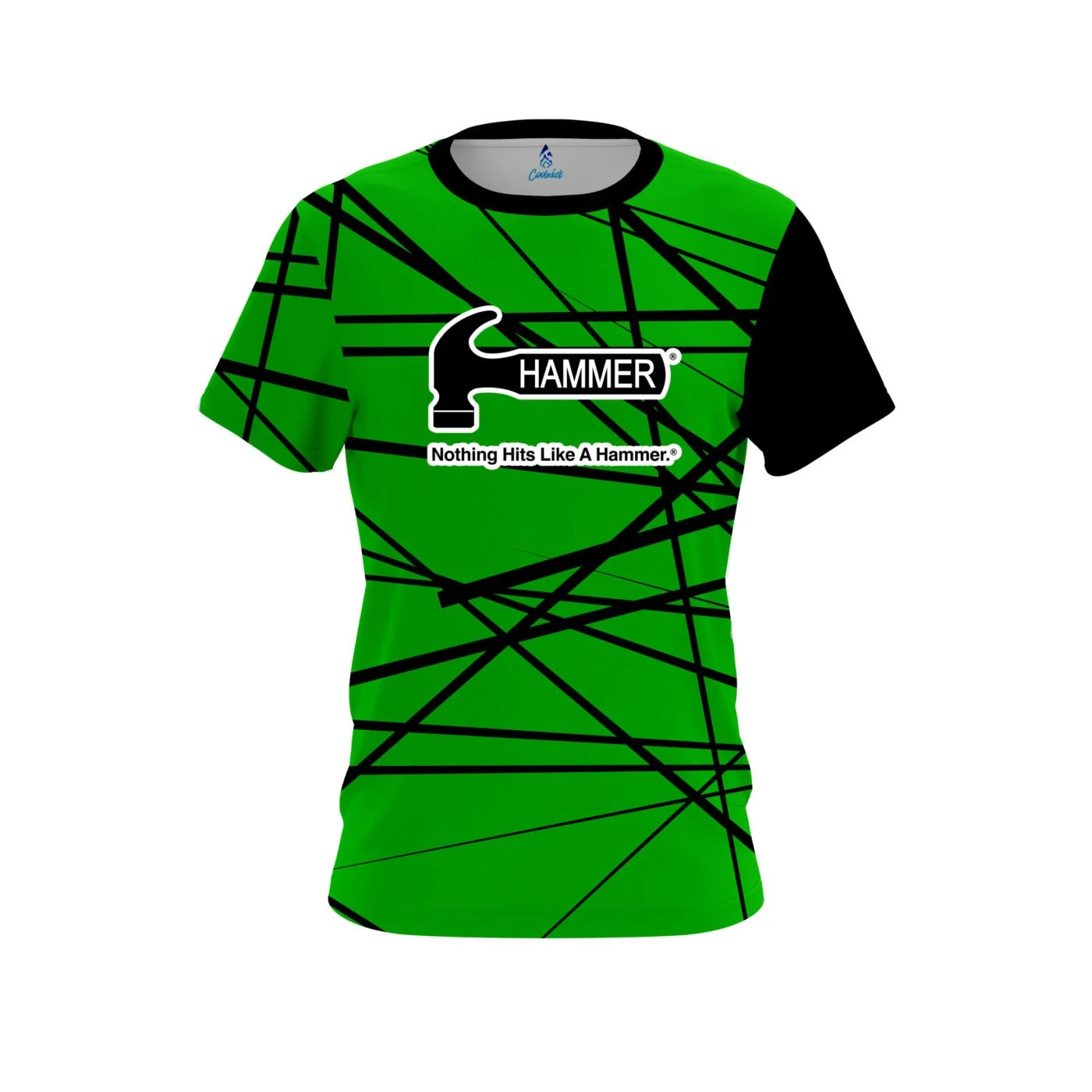 Hammer Distracted Lime Green CoolWick Bowling Jersey 3 Hammer Distracted Lime Green CoolWick Bowling Jersey