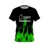 Hammer Green Flame CoolWick Bowling Jersey -Bowler Smart Shop Jersey FRONT Green Flame hammer scaled 1 scaled 1
