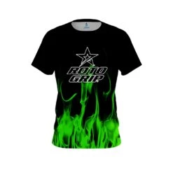 Roto Grip Green Flame CoolWick Bowling Jersey