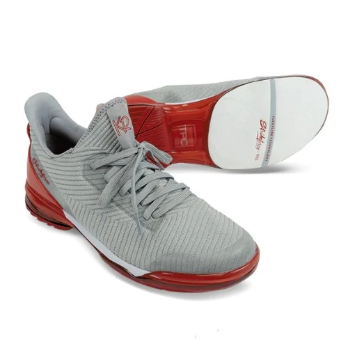 KR TPC Alpha Grey Red Right Hand Unisex Bowling Shoes 4 KR TPC Alpha Grey Red Right Hand Unisex Bowling Shoes - Image 2