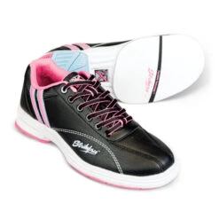 KR Strikeforce Starr Black Pink Blue Right Hand Women’s Bowling Shoes -Bowler Smart Shop KR Strikeforce Starr Black Pink Blue Right Hand Womens Bowling Shoesset up 2 copy scaled 1