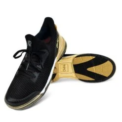 KR TPC Alpha Black Gold Right Hand Unisex Bowling Shoes -Bowler Smart Shop KR TPC Alpha Black Gold Right Hand Unisex Bowling Shoes