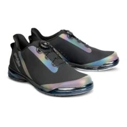 KR TPC Hype Black Iridescent Right Hand Unisex Bowling Shoes 17 KR TPC Hype Black Iridescent Right Hand Unisex Bowling Shoes -Bowler Smart Shop KR TPC Hype Black Iridescent Right Hand Unisex Bowling Shoes both shoes lateral copy scaled 1
