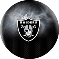OTB NFL Las Vegas Raiders On Fire Bowling Ball