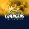 KR NFL LA Chargers On Fire Bowling Towel
