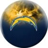 OTB NFL Los Angeles Chargers On Fire Bowling Ball -Bowler Smart Shop Los Angeles Chargers on fire F scaled 1
