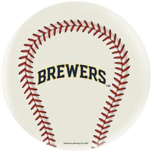 OTB MLB Milwaukee Brewers Baseball Bowling Ball 4 OTB MLB Milwaukee Brewers Baseball Bowling Ball - Image 2