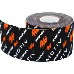 Motiv ExoFlex Kinesiology Tape Roll Black Orange -Bowler Smart Shop Motiv ExoFlex Kinesiology Tape Roll Black 1Orange