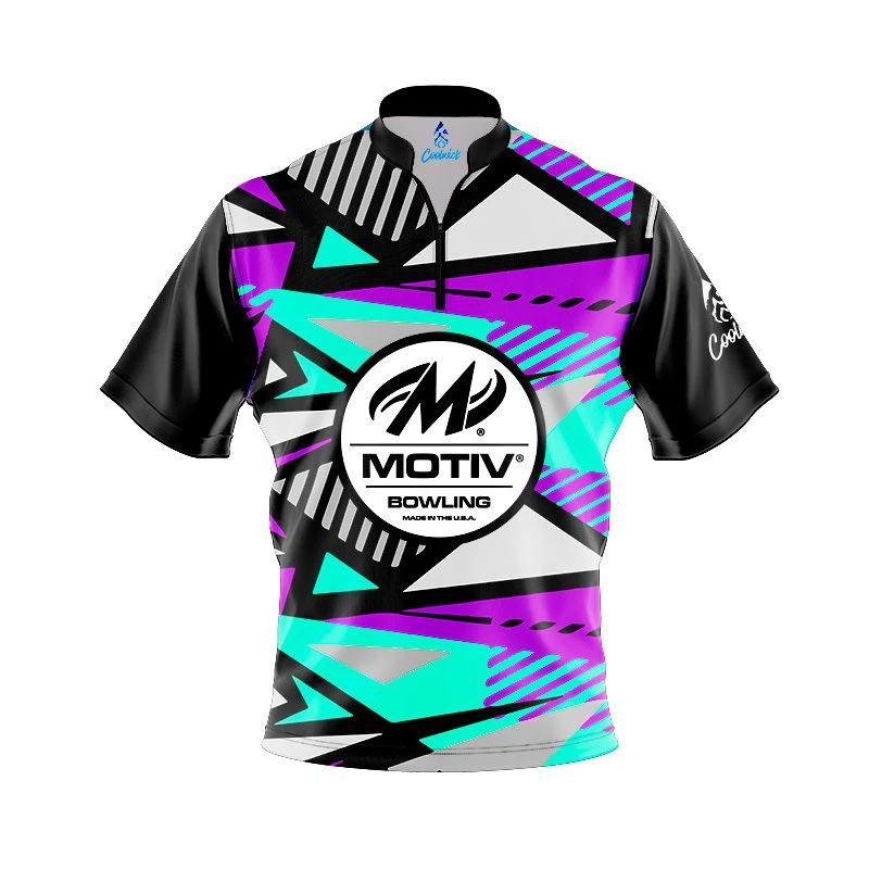 Motiv Winning Motion Quick Ship CoolWick Sash Zip Bowling Jersey 3 Motiv Winning Motion Quick Ship CoolWick Sash Zip Bowling Jersey
