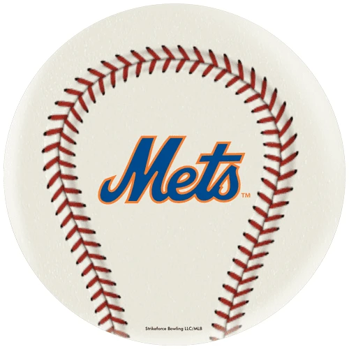 OTB MLB New York Mets Baseball Bowling Ball 4 OTB MLB New York Mets Baseball Bowling Ball - Image 2