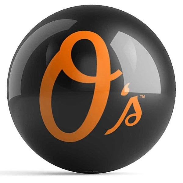 OTB MLB Baltimore Orioles Logo Bowling Ball 4 OTB MLB Baltimore Orioles Logo Bowling Ball - Image 2