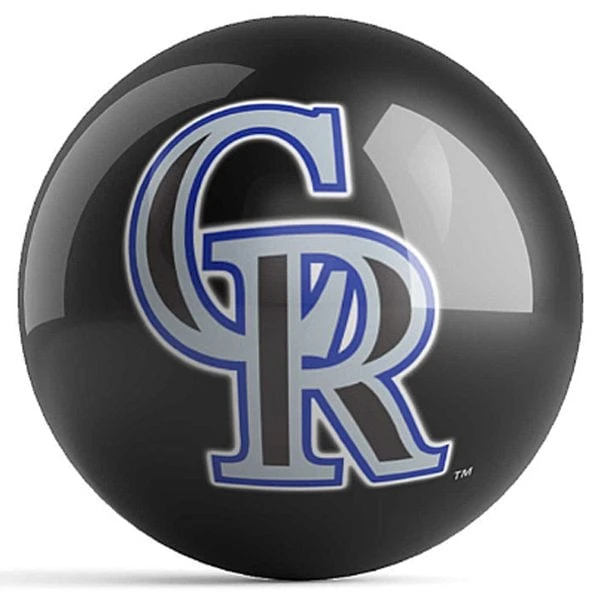 OTB MLB Colorado Rockies Logo Bowling Ball 4 OTB MLB Colorado Rockies Logo Bowling Ball - Image 2