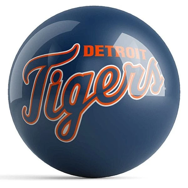 OTB MLB Detroit Tigers Logo Bowling Ball 4 OTB MLB Detroit Tigers Logo Bowling Ball - Image 2