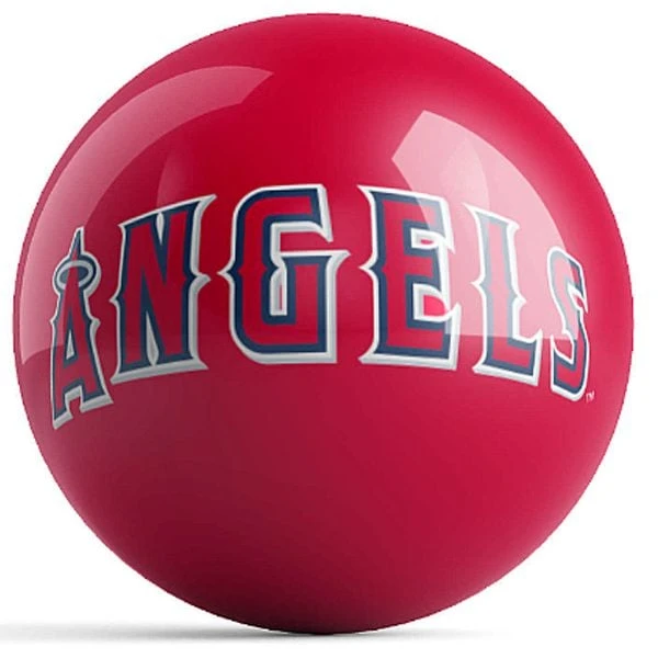 OTB MLB Los Angeles Angels Logo Bowling Ball 4 OTB MLB Los Angeles Angels Logo Bowling Ball - Image 2