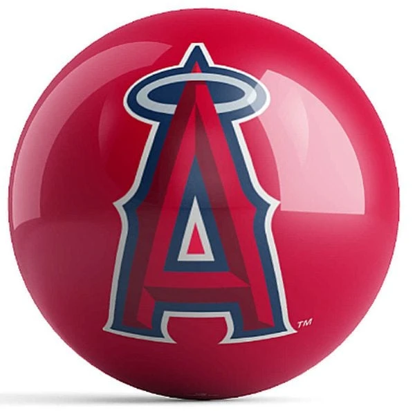 OTB MLB Los Angeles Angels Logo Bowling Ball 3 OTB MLB Los Angeles Angels Logo Bowling Ball
