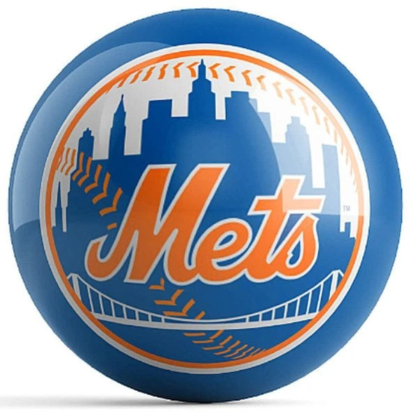 OTB MLB New York Mets Logo Bowling Ball 3 OTB MLB New York Mets Logo Bowling Ball