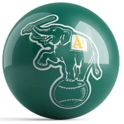 OTB MLB Oakland Athletics Logo Bowling Ball 5 OTB MLB Oakland Athletics Logo Bowling Ball -Bowler Smart Shop OTB MLB Oakland Athletics Logo Bowling Ball 1