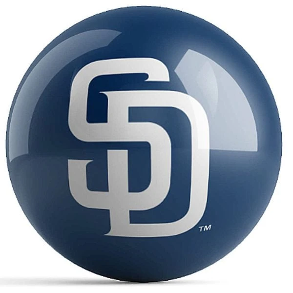 OTB MLB San Diego Padres Logo Bowling Ball 4 OTB MLB San Diego Padres Logo Bowling Ball - Image 2