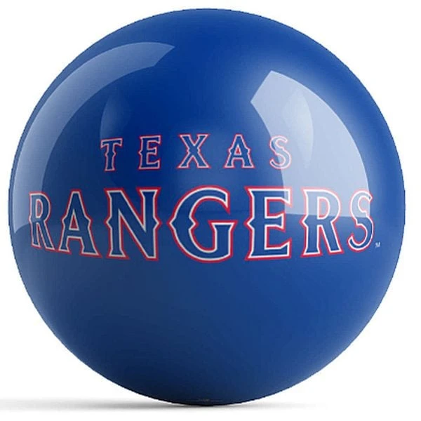 OTB MLB Texas Rangers Logo Bowling Ball 4 OTB MLB Texas Rangers Logo Bowling Ball - Image 2