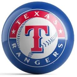 OTB MLB Texas Rangers Logo Bowling Ball