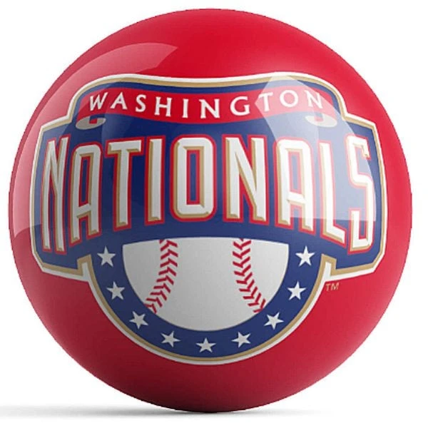 OTB MLB Washington Nationals Logo Bowling Ball 4 OTB MLB Washington Nationals Logo Bowling Ball - Image 2