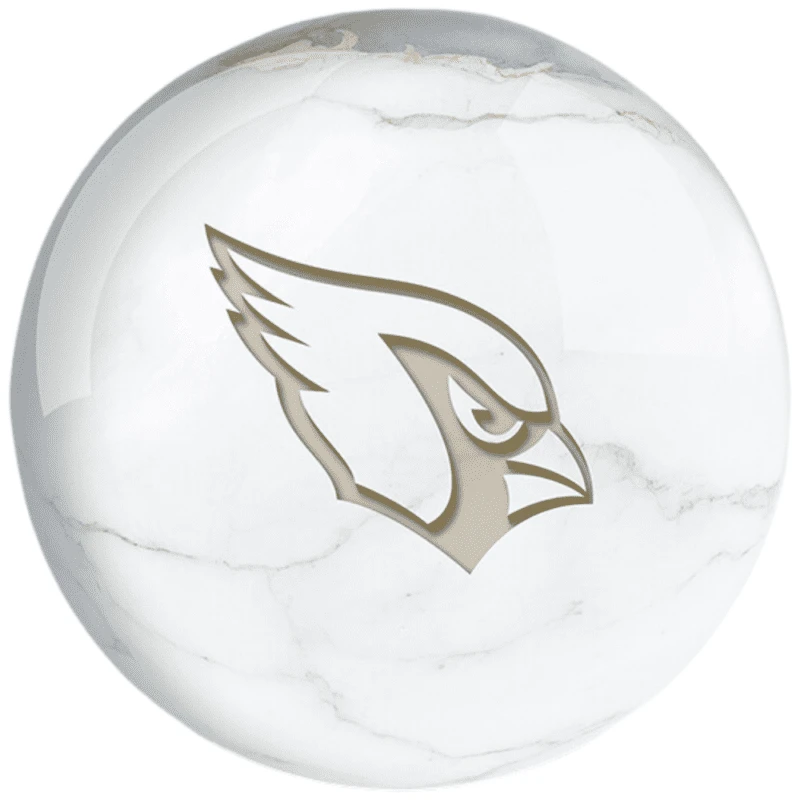 OTB NFL Arizona Cardinals White Marble Bowling Ball 3 OTB NFL Arizona Cardinals White Marble Bowling Ball