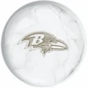 OTB NFL Baltimore Ravens White Marble Bowling Ball -Bowler Smart Shop OTB NFL Baltimore Ravens White Marble Bowling Ball