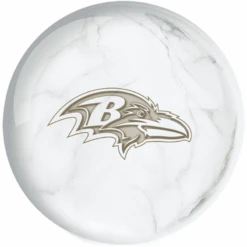 OTB NFL Baltimore Ravens White Marble Bowling Ball